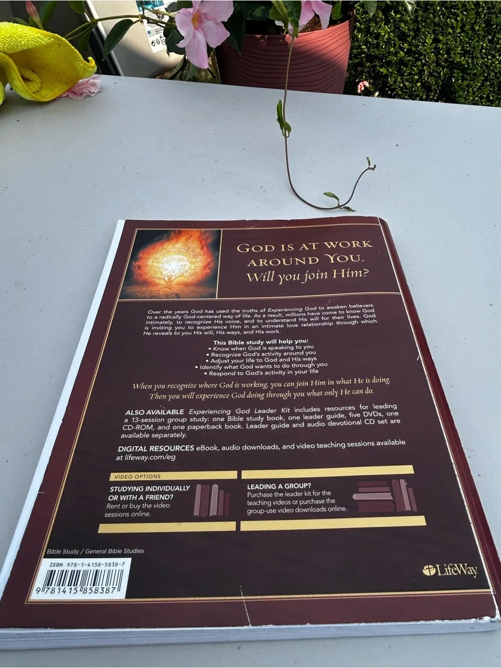 Experiencing God Poster - Maroon and Cream